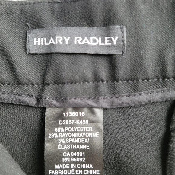 Hilary Radley Black  Dress Pants 16X32 - Picture 4 of 8
